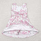 Baby Girls Dress Pink Yoga Skort Knee Length Dresses GSD2199 4.29