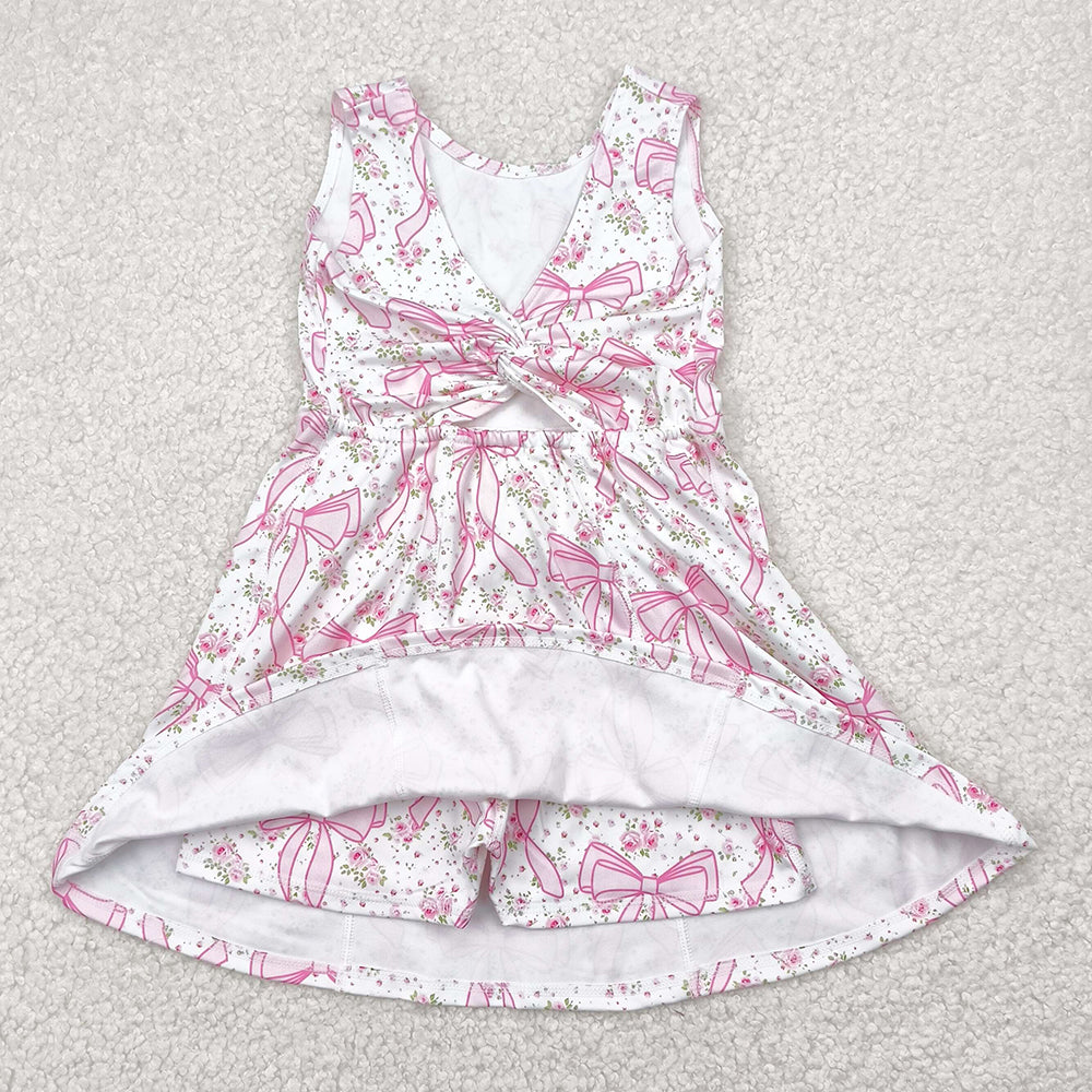 Baby Girls Dress Pink Yoga Skort Knee Length Dresses GSD2199 4.29