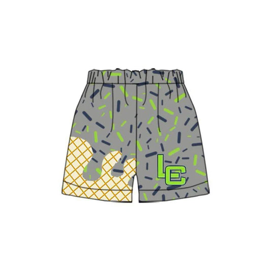 Preorder(moq 5) Baby Boys Grey LC Sprinkles Team Sports Shorts 7.25