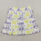 Baby Girls Skirts Purple Yellow Bows Yoga Active Pleated Skirt Shorts Bottom GLK0212