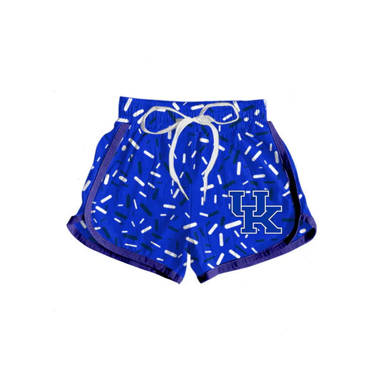 Preorder MOQ 5 U K blue ice cream sprinkle girls team shorts 8.20