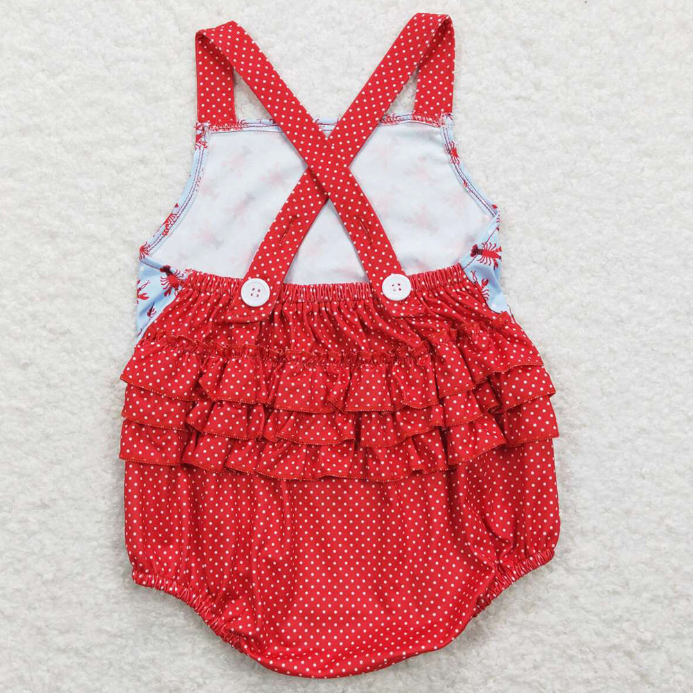 Infant Baby Girls Romper Lobster Sibling Clothing Boys Rompers SR0745