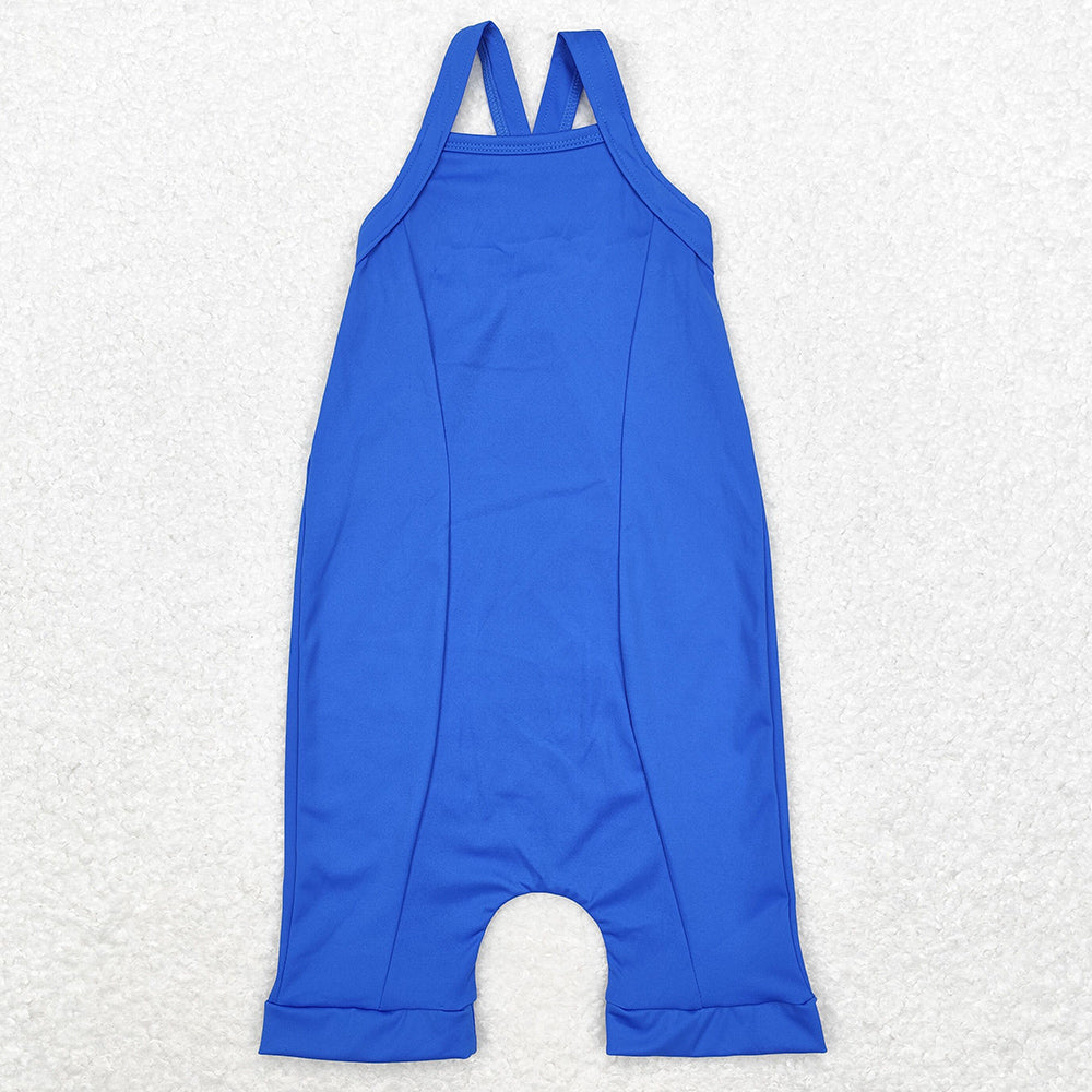 Baby Girls Jumpsuits Blue Active Wear Athletic Jumpsuits S0452