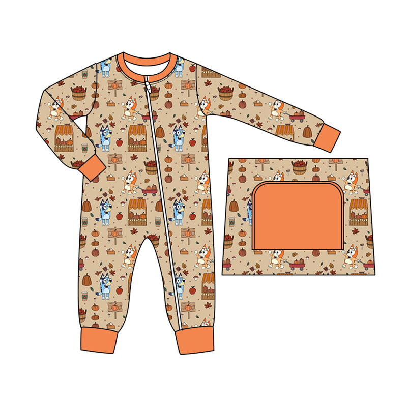 Halloween Baby Boys Rompers Long Sleeve Zip Rompers preorder MOQ 5