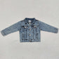 Boutique Girls Jeans Coat Jacket High Quality Baby Girl Denim Coat 6 A5-14