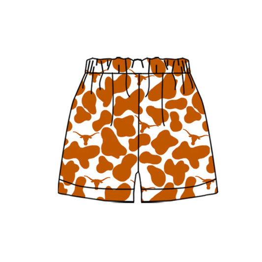 MOQ 5 pcs Bull skull camo kids boys team shorts 8.18