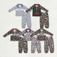 Sibling Baby Boys Camo Embroidery Mama's Boy Ducks Dogs Zipper Pullover Pockets Jogger Hunting Clothes Set 11.5
