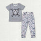 Sibling Baby Boys Southern Camo Baseballs Top Legging Jogger Pants Team Clothes Sets 1.8