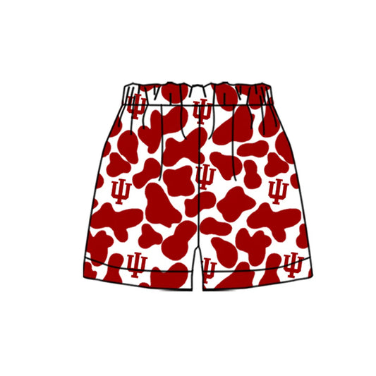 MOQ 5 pcs I red camo kids boys team shorts 8.18
