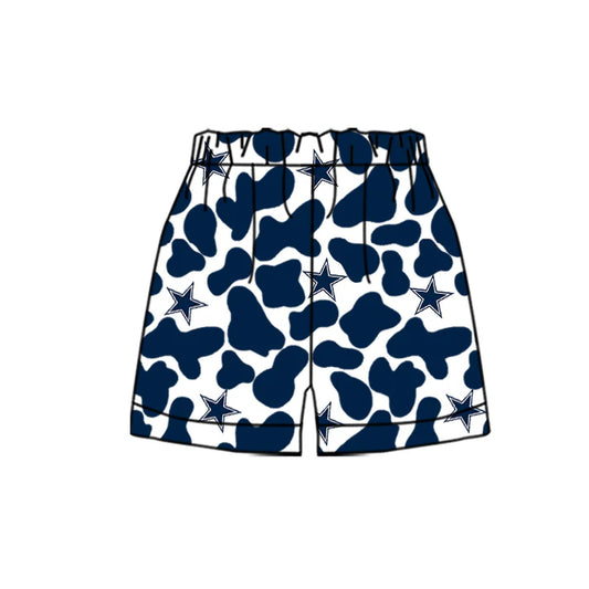 MOQ 5 pcs cowboy blue camo kids boys team shorts 8.18