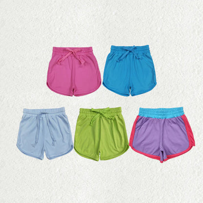 Sibling Baby Girls Sports Shorts Colorful Belt Yoga Shorts Bottoms 5.28