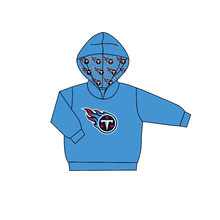 Preorder (moq 5)Baby Boys Blue Long Sleeve Stars T Team Hoodies Top 7.21