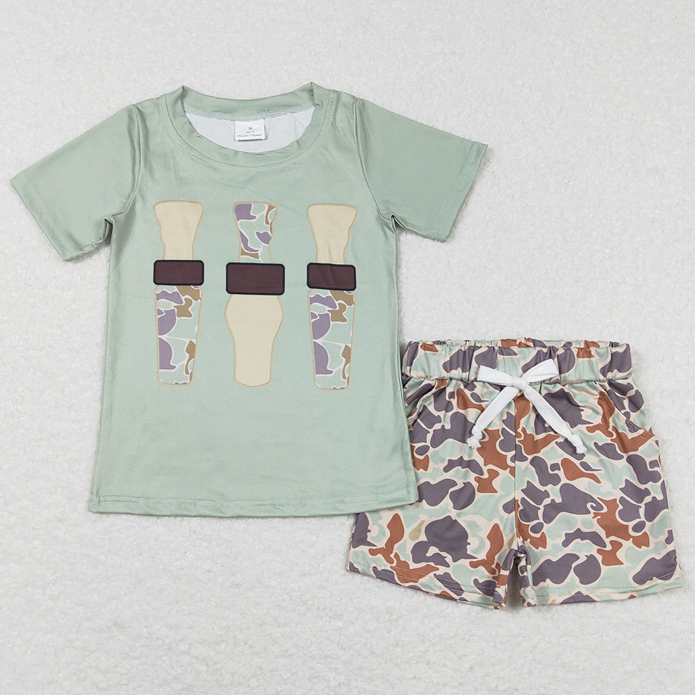 Baby Boys Clothes Camo Tee Shirts Shorts Summer Sets BSSO0457