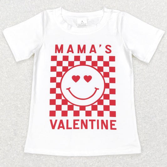 Baby Boys Clothes T-shirt Mama's Valentines Short Sleeve Tee Shirts Tops BT0445