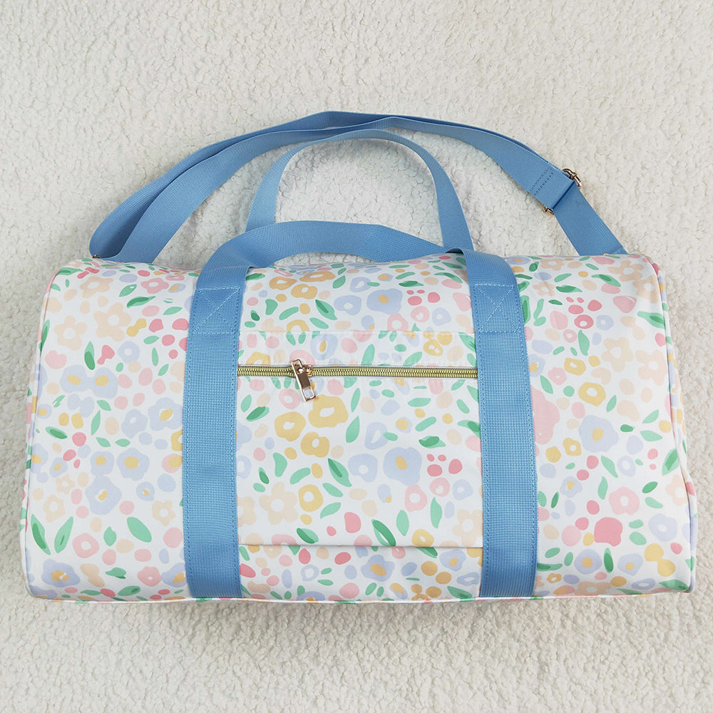 Kids Children Adult Bags Blue Ruffle Colorful Leopard Print Gym Duffle Bags BA0292 7.7