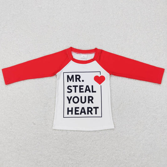 Baby Boys T-shirt Valentines Long Sleeve Boys Clothes Tops BT0441