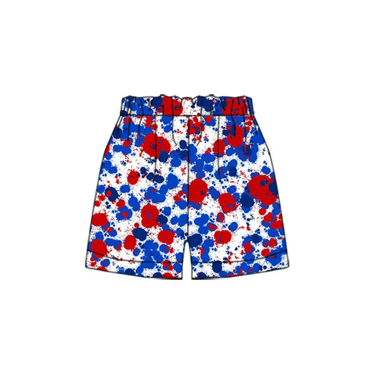 Preorder(moq 5) Baby Boys Blue Red Sports Shorts 5.10