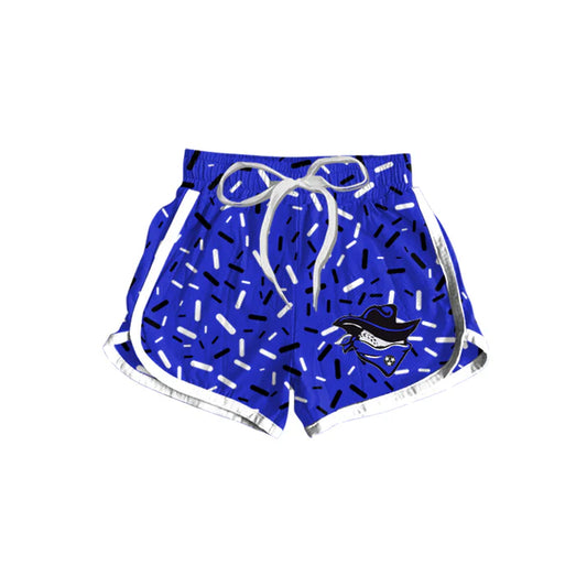 Preorder(moq 5) Baby Girls Blue Outlaws Team Sports Shorts 7.25