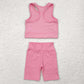 Baby Girls Clothes Pink Athletic Active Wear Top Shorts Sets GSSO1516 4.29