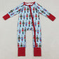 Baby Boys Rompers Christmas Soldiers Zipper Footie Rompers LR2599 9.20