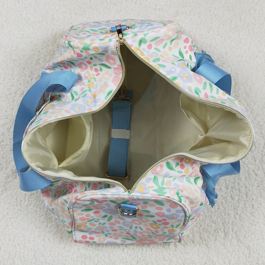 Kids Children Adult Bags Blue Ruffle Colorful Leopard Print Gym Duffle Bags BA0292 7.7