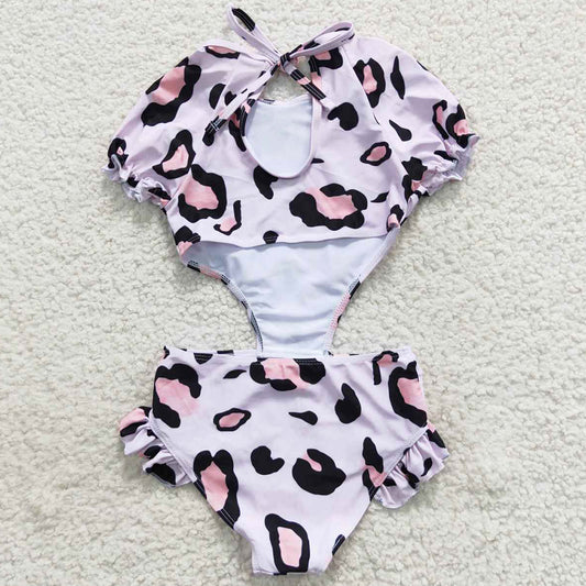 Girls Leopard Swimsuits S0152