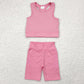 Baby Girls Clothes Pink Athletic Active Wear Top Shorts Sets GSSO1516 4.29