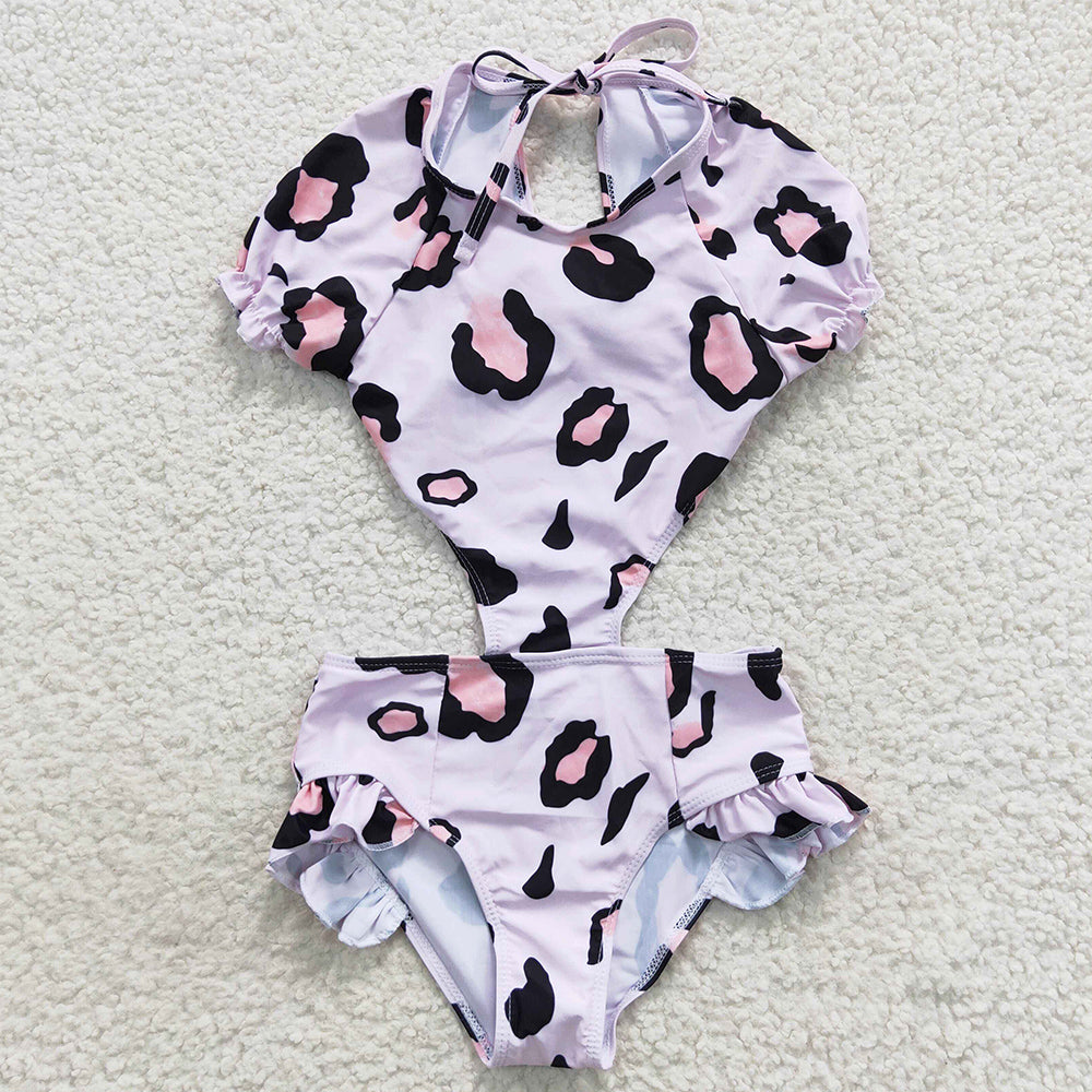 Girls Leopard Swimsuits S0152