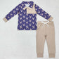 Baby Boys Clothes Fall Deers Pullovers Tops Shirt Pants Sets BLP0494