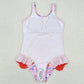 Baby Girls Swimsuits Summer Pink Popsicle Sleeveless One Piece Swimsuits S0333