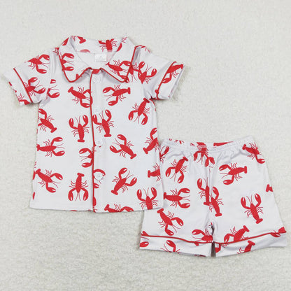 Sibling Baby Boys Pajamas Button Top Shorts Summer Western Pajamas Sets 5.28