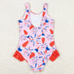 Baby Girls Swimsuits Summer Pink Popsicle Sleeveless One Piece Swimsuits S0333