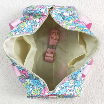 Pink Baby Girls Adult Bags Ruffle Floral Print Gym Duffle Bags BA0291 4.22