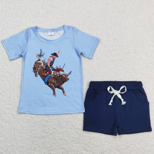 Western Boutique Baby Boys Clothes Shorts Sets BSSO0477