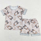 Boutique Baby Girls Pajamas Shorts Sleepwear Sets GSSO0401