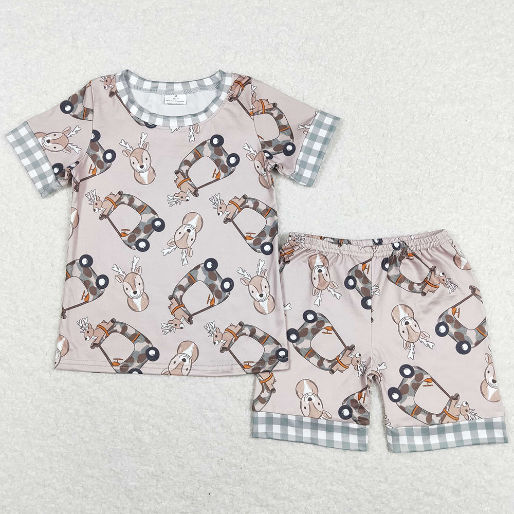 Boutique Baby Boys Pajamas Summer Shorts Sleepwear Sets BSSO0349