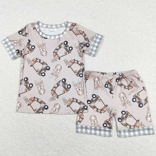 Boutique Baby Boys Pajamas Summer Shorts Sleepwear Sets BSSO0349