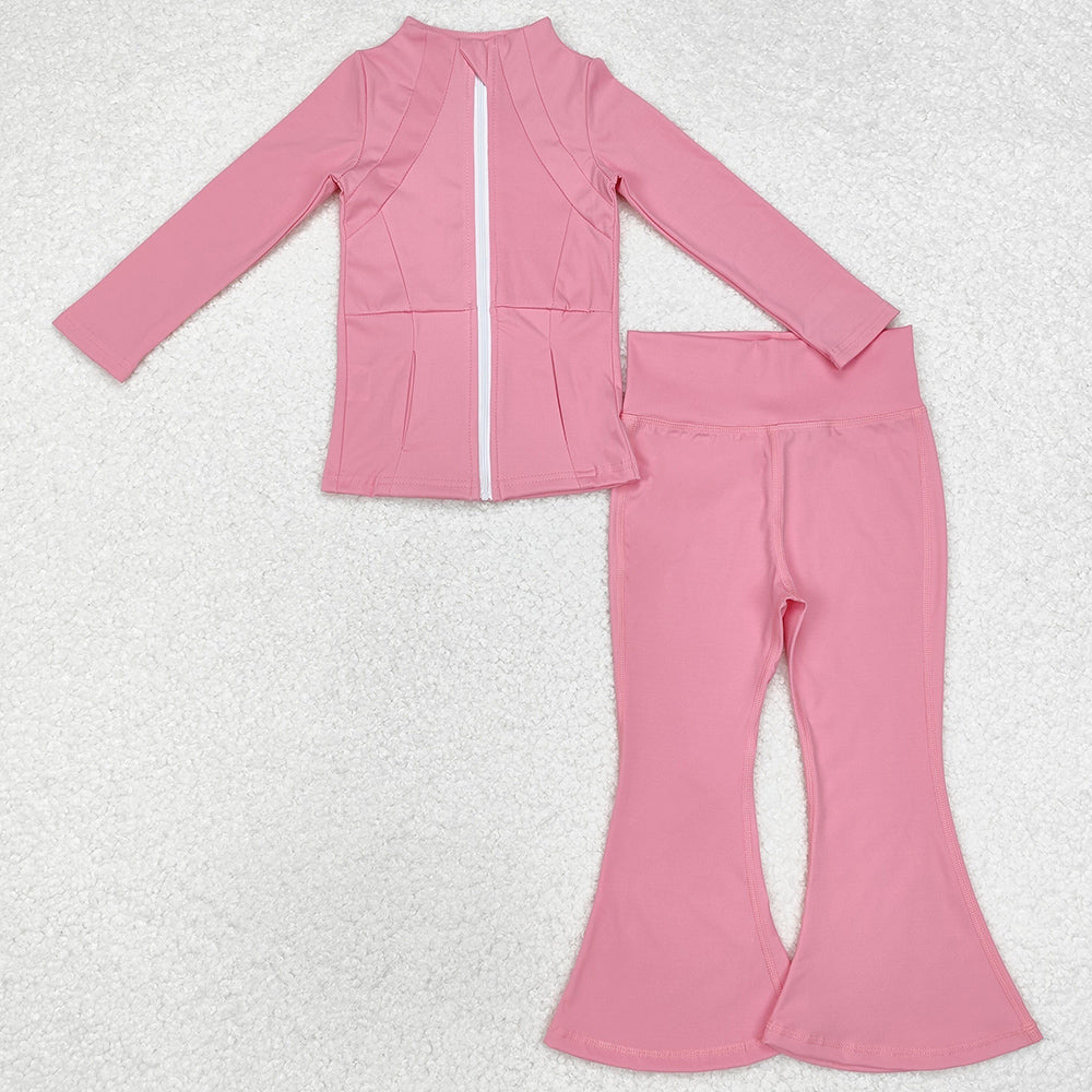 Baby Girls Clothes Pink Active Wear Jackets Pants 2pcs Clothes Sets  GLP1554