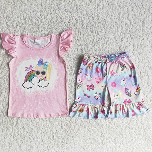 Fashion Baby Girls Clothes Sets Summer Boutique Outfits Wholesale C14-18