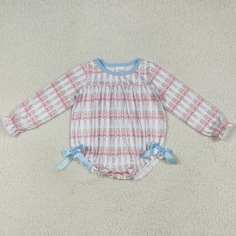 Baby Girls Rompers Christmas Soldiers Bows Ruffle Rompers LR2298 7.9