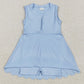 Baby Girls Dress Blue Yoga Zip Active Wear Skort Knee Length Dresses GSD2088 4.29