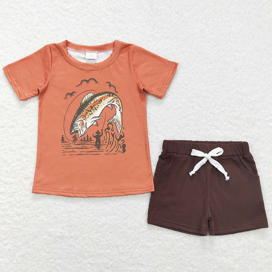 Summer Baby Boys Clothes Boutique Shorts Sets BSSO0489