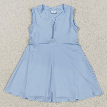 Baby Girls Dress Blue Yoga Zip Active Wear Skort Knee Length Dresses GSD2088 4.29