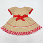 Baby Girls Dress Christmas Gingerbread Bow Knee Length Dresses GSD1389