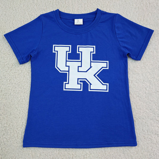 Baby Boys Clothes Blue Short Sleeve Vinyl Kentucky Team T-shirts Top BT1882