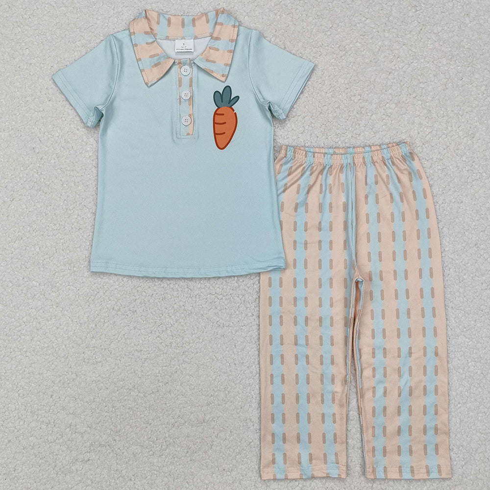 Baby Boys Clothes Easter Carrot Pullover Top Pants Sets BSPO0528