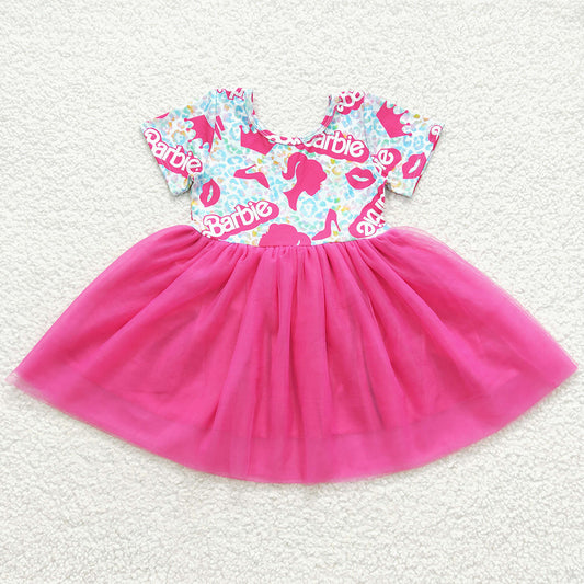 New Fashion Baby Girls Dress Short Sleeve Boutique Tutu Dresses GSD0462