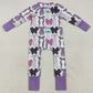 Baby Girls Rompers Long Sleeves Colorful Bows Zipper Rompers LR2358 7.19