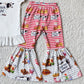 Wholesale Baby Girl Clothes Cow Print Fashion Kids Clothes Girls Bell Pants Sets A12-4