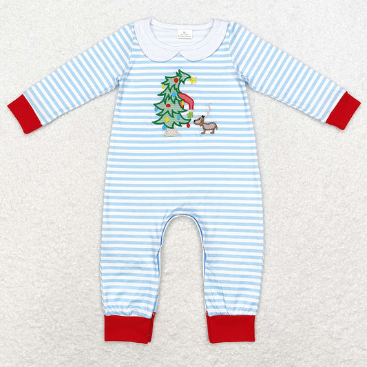 Baby Infant Boys Rompers Christmas Tree Dogs Long Sleeve Rompers LR1564